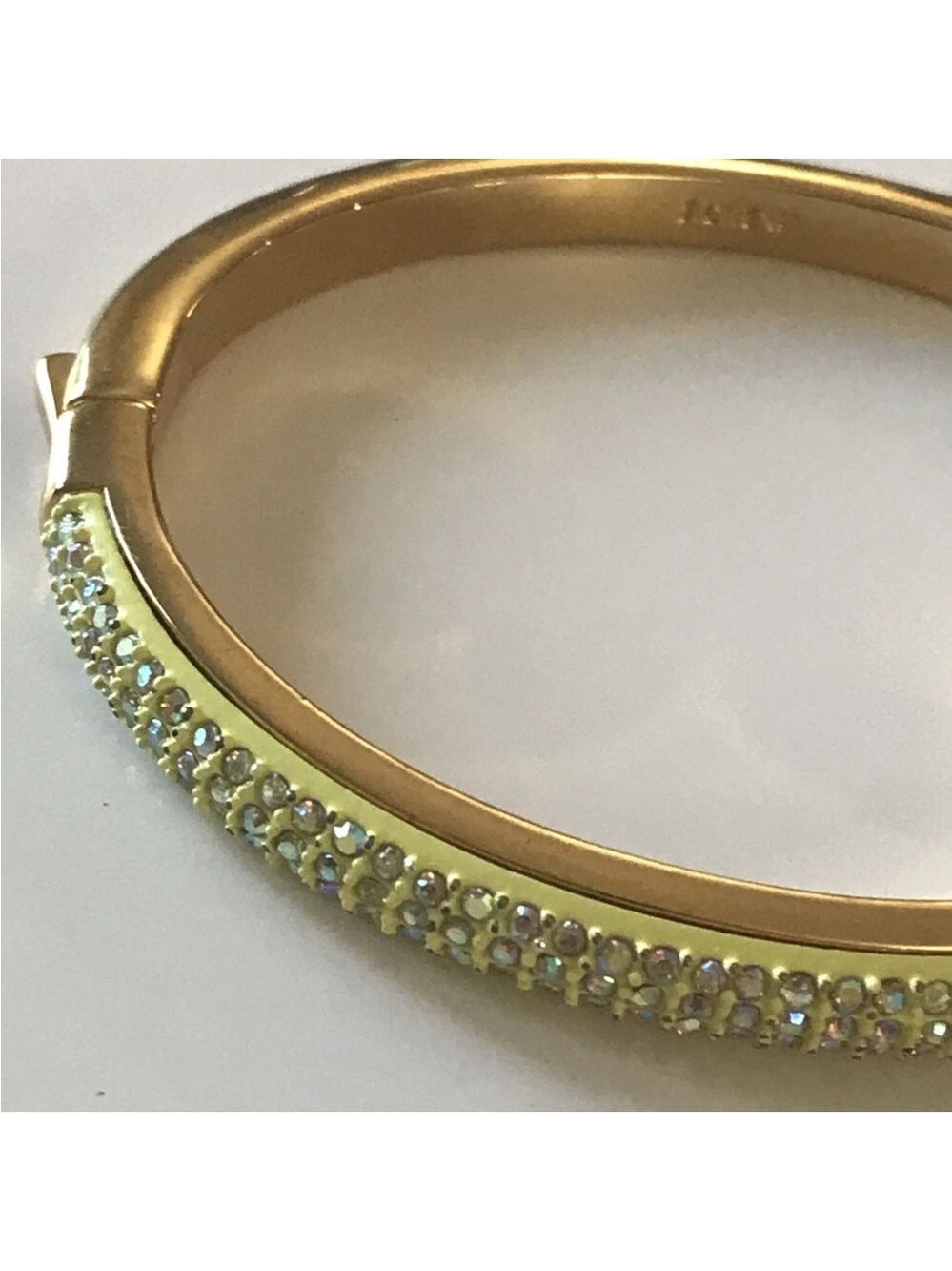 J.Crew J Crew Neon Pave sparkle Hinged Bracelet 1590 - Picture 4 of 8